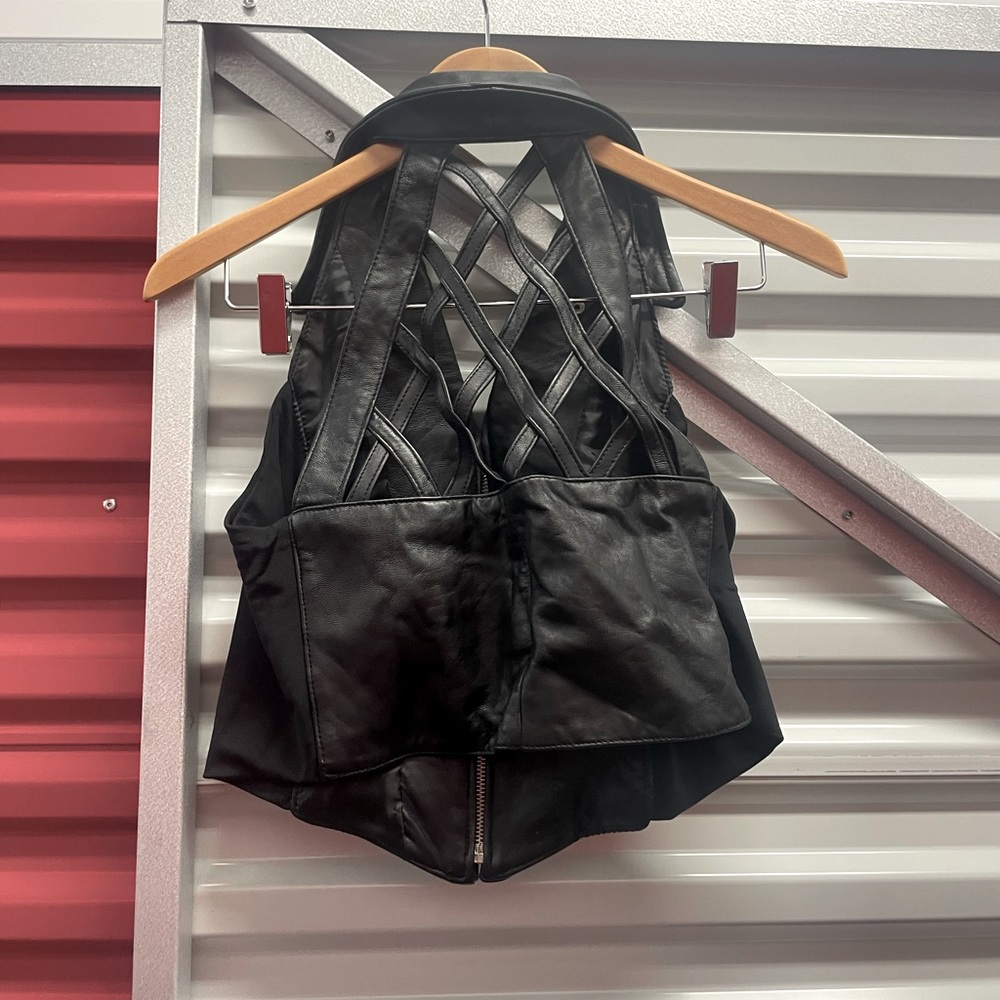 Black Leather vest